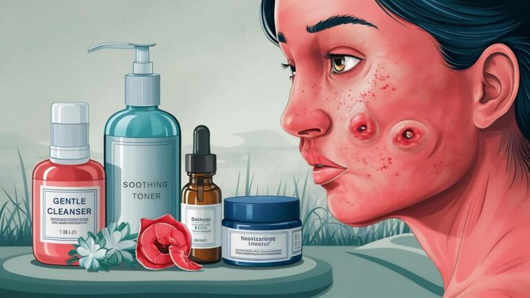 concept-skin-care-with-problem-skin-close-up_926199-3794130-768x432 اکتیو شناسی محصولات آکنه: راهنمای جامع برای پوستی شفاف و سالم